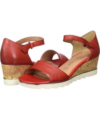 Women's 2-2-28725-24 Ankle Strap Sandals Red Chili 533 $35.72 Sandals