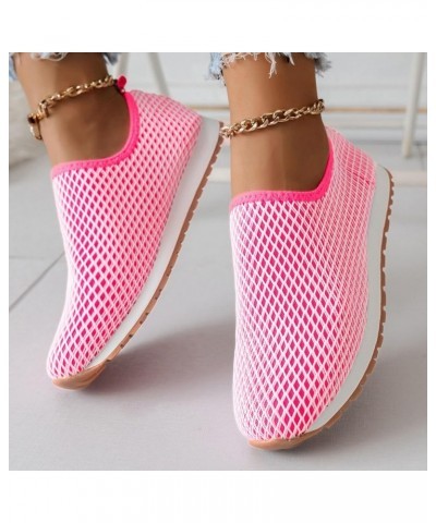 Women's Loven Sneaker Comfortable Flats Casual Tennis Shoes Non Slip Running Dress Shoes Sports Shoes Sandals Shoes Pink $14....