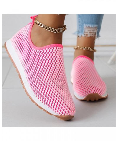 Women's Loven Sneaker Comfortable Flats Casual Tennis Shoes Non Slip Running Dress Shoes Sports Shoes Sandals Shoes Pink $14....