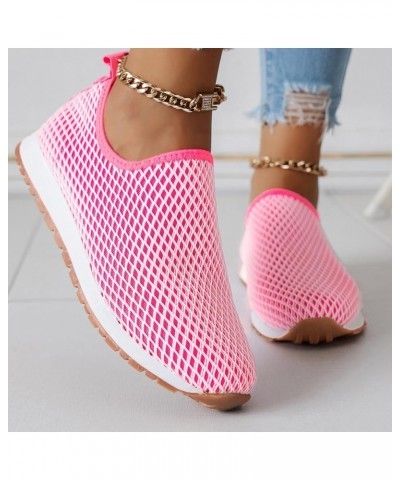 Women's Loven Sneaker Comfortable Flats Casual Tennis Shoes Non Slip Running Dress Shoes Sports Shoes Sandals Shoes Pink $14....