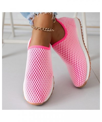 Women's Loven Sneaker Comfortable Flats Casual Tennis Shoes Non Slip Running Dress Shoes Sports Shoes Sandals Shoes Pink $14....