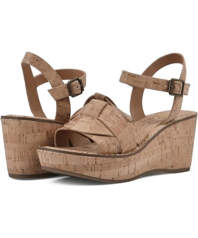 Women's Simple Wedge Sandal Cork/Natural $22.03 Sandals