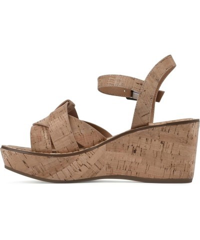 Women's Simple Wedge Sandal Cork/Natural $22.03 Sandals