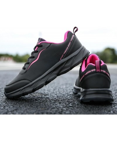 Womens Ladies Walking Running Shoes Slip On Lightweight Casual Tennis Sneakers Clothes Shoes Vu5-hot Pink $18.53 Athletic Shoes