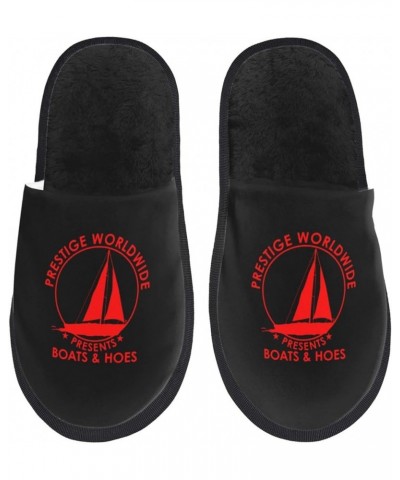 Boats_N Hoes Prestige_W-Orldwide Cotton Slipper Furry Slippers Warm Plush for Home in Winter Cotton Slippers Unisex Two Sizes...