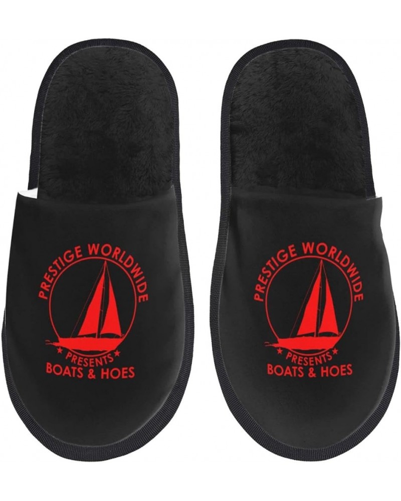 Boats_N Hoes Prestige_W-Orldwide Cotton Slipper Furry Slippers Warm Plush for Home in Winter Cotton Slippers Unisex Two Sizes...