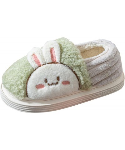 Women Slippers Autumn And Winter Indoor Fashion Comfortable Slippers for Women And Men Shower Quick Drying Green $13.31 Slippers