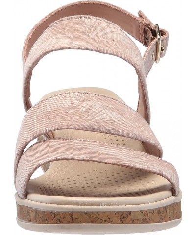 Women's Bravo Casual Strappy Wedge Sandals Biscotti Beige Fabric $23.12 Sandals