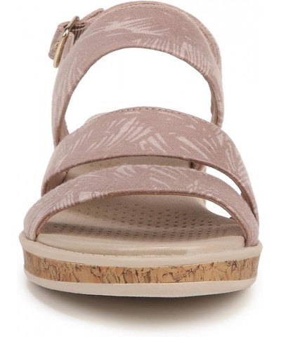 Women's Bravo Casual Strappy Wedge Sandals Biscotti Beige Fabric $23.12 Sandals