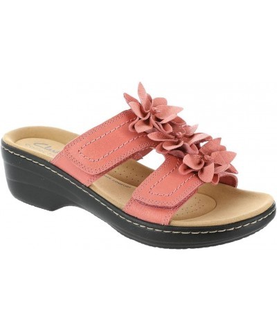 Women's Merliah Raelyn Slide Sandal, Coral Leather, 6 8.5 Wide Coral Leather $35.20 Sandals