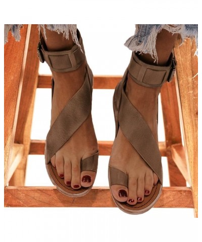 Sandals For Women Dress Flats For Women Flip Flops For Women Slides Women'S Platform & Wedge Sandals Black Wedges Rose Brown-...