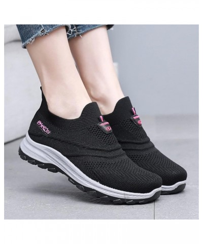 Womens Club C Sneaker Fashion Spring and Summer Women Sports Shoes Soft Sole Slip On Mesh Breathable Colorblock Sole Casual S...