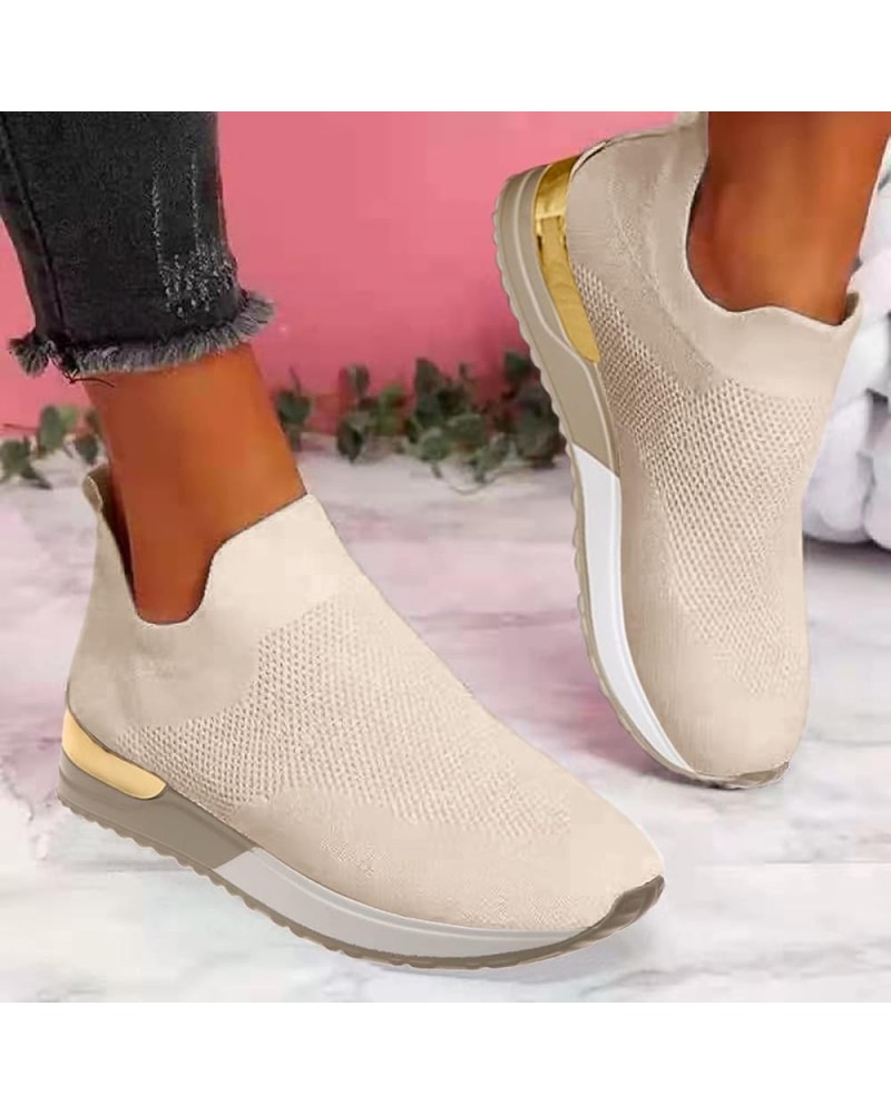 2023 New Women's Orthopedic Sneakers, Breathable Mesh Up Stretch Platform Sneakers, Comfortable Casual Fashion Sneaker Walkin...