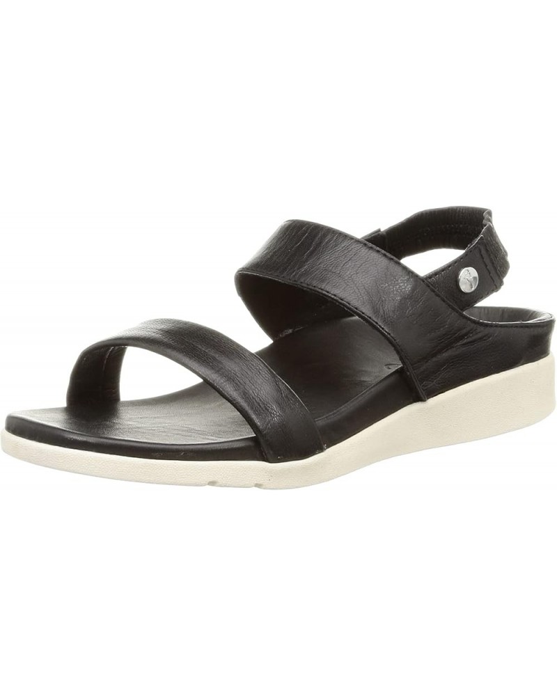 Isla - Women's Supportive Sandals Black/White $40.16 Athletic Shoes