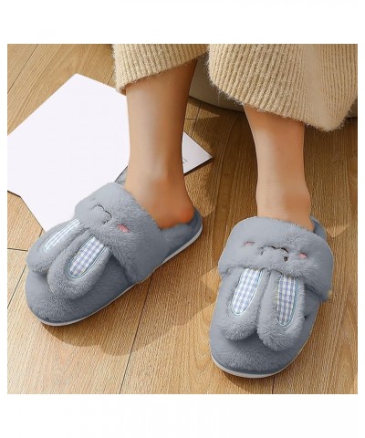 Barefoot Floor Slippers Women Men Fluffy Winter Couples Men Warm Home Baotou Plush Thick Fleece comfy House Slippers C-grey $...