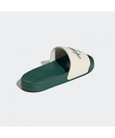 Unisex-Adult Adilette Shower Slide Sandal Wonder White/Collegiate Green/Collegiate Green $13.95 Athletic Shoes