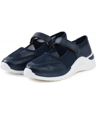 orthopedic platform loafers, Women's Fashion Casual Breathable Lightweight Platform Shoes Sport Running Shoes Z-07 Dark Blue ...