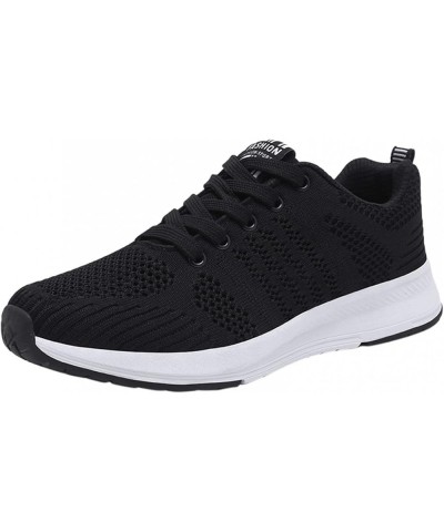 Sneakers for Women Walking Shoes Autumn Retro Knitted Loafers Fashion Slip On Canvas Running Shoes Z01-black $13.51 Athletic ...