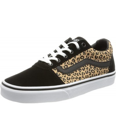 Unisex WARD CANVAS Low-Top Trainers Sneakers Cheetah Black White $31.45 Fashion Sneakers