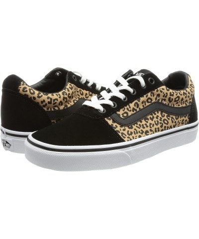 Unisex WARD CANVAS Low-Top Trainers Sneakers Cheetah Black White $31.45 Fashion Sneakers