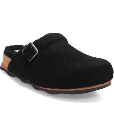 Women's Brynn Slide Clog Black Textile $28.35 Mules & Clogs