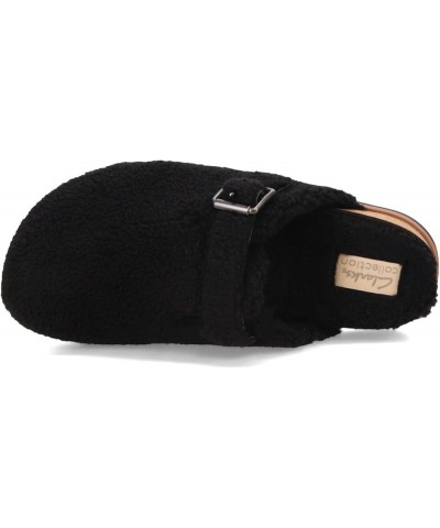 Women's Brynn Slide Clog Black Textile $28.35 Mules & Clogs