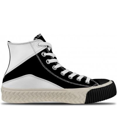 Popular Graffiti (19),Black Custom high top lace up Non Slip Shock Absorbing Sneakers Sneakers with Fashionable Patterns $48....