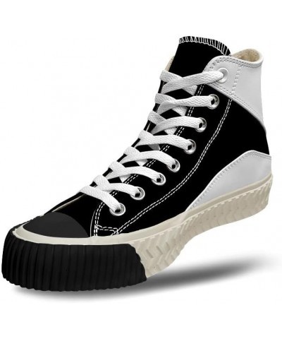 Popular Graffiti (19),Black Custom high top lace up Non Slip Shock Absorbing Sneakers Sneakers with Fashionable Patterns $48....