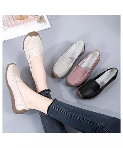 Platform Loafers for Women Flats Shoes Women Ballet Flats with Arch Support Loafers Shoes Grey $16.19 Flats