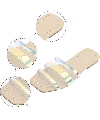 Sandals for Women Dressy Slide Shoes Summer Casual Open Toe comfort Walking with Arch Support Plantar Fasciitis Beige-9 $18.2...