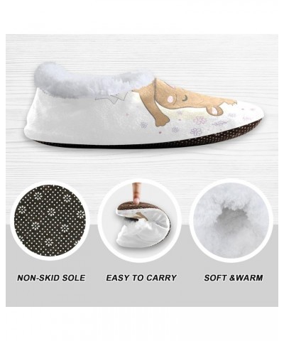 Happy Groundhog Day Home Winter Slippers Flowers Leaf Spa Travel House Slipper Soft Memory Foam Slipper Non Slip for Women Me...