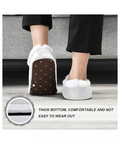 Happy Groundhog Day Home Winter Slippers Flowers Leaf Spa Travel House Slipper Soft Memory Foam Slipper Non Slip for Women Me...