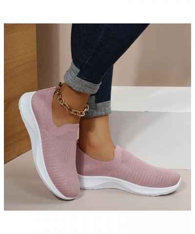 Women Flat Sole Wear Casual Shoes Fashion Soft Sole Breathable Casual Shoes Sneakers for Women Dance (Grey, 7) Pink 8.5 $15.7...