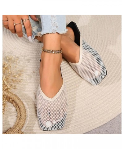 Womens Strappy Toe-Post Ankle Strap Summer Mid Wedge Heel Sandals Memory Foam Arch Support Flip Flop Sandals 95-htrns-white3 ...