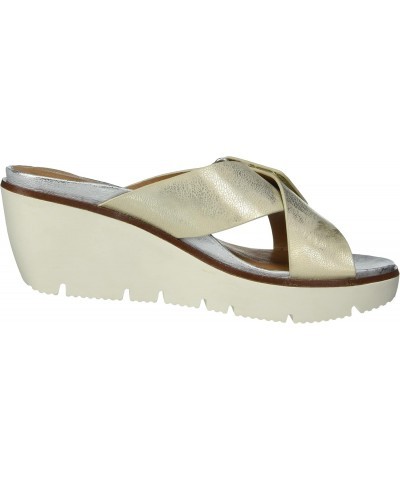 Women's Lavern Wedge Mule Sandal, Ice/Silver, 8.5 $77.89 Mules & Clogs