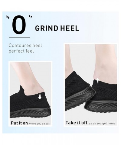 Womens Athletic Walking Shoes, Women Slip On Shoes Sneakers, Non Slip Running Shoes for Women, Laceless Casual Breathable Lig...