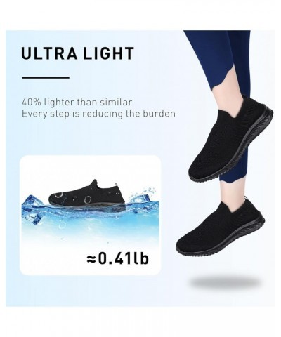 Womens Athletic Walking Shoes, Women Slip On Shoes Sneakers, Non Slip Running Shoes for Women, Laceless Casual Breathable Lig...