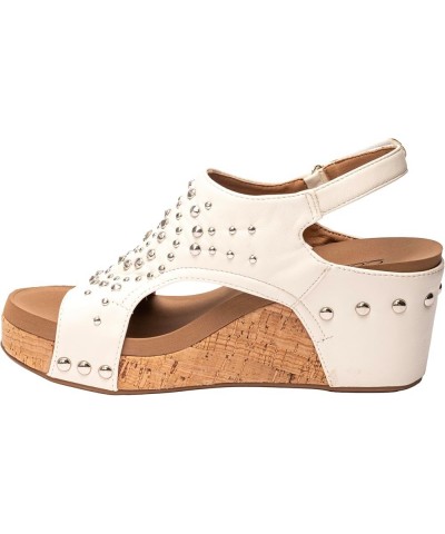 Docie Doe Womens 2.5" Wedge White $28.98 Sandals