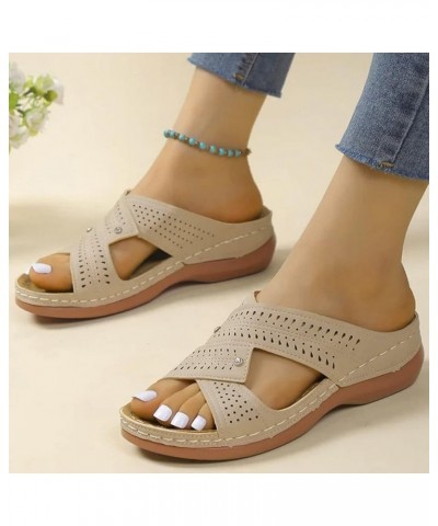 Orthopedic Shoes for Women Wide Width Slip Resistant Casual Sandals for Women 2024 Trendy Heel Comfort Sandals Woman Wide Wid...