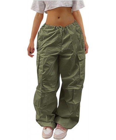 Summer Clothes for Women Straight Cargo Pants Straight Wide Leg Loose Casual Trousers Harem Pant Pants - Green $13.25 Boots