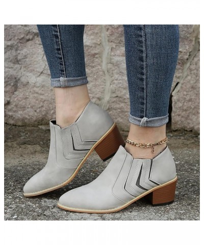 Black And White Boots for Women Ankle Booties Sexy Low Heels Ankle Booties for Women Low Heel Comfortable Women's Booties Low...