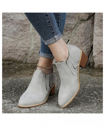 Black And White Boots for Women Ankle Booties Sexy Low Heels Ankle Booties for Women Low Heel Comfortable Women's Booties Low...