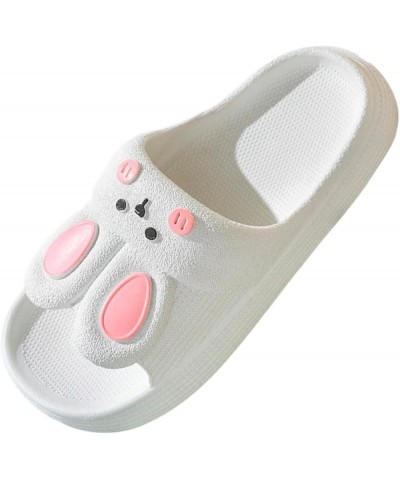 Heated Slippers Women Rechargeable Slippers For Women Summer Thick Soles Bath Indoor Home Dormitory Cartoon White $14.68 Slip...