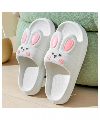 Heated Slippers Women Rechargeable Slippers For Women Summer Thick Soles Bath Indoor Home Dormitory Cartoon White $14.68 Slip...