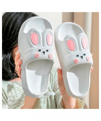 Heated Slippers Women Rechargeable Slippers For Women Summer Thick Soles Bath Indoor Home Dormitory Cartoon White $14.68 Slip...