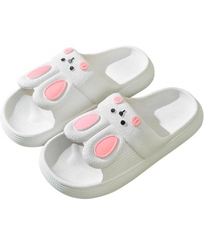 Heated Slippers Women Rechargeable Slippers For Women Summer Thick Soles Bath Indoor Home Dormitory Cartoon White $14.68 Slip...