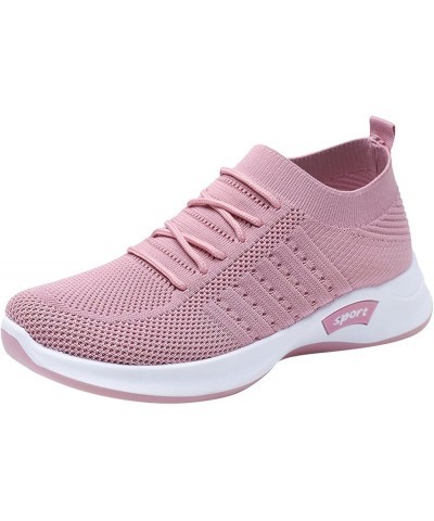 Women Cute Sneaker Fashion Leisure Shoes Casual Walking Dress Shoes Running Shoes Slip on Walking Shoe Pink $22.07 Outdoor Shoes