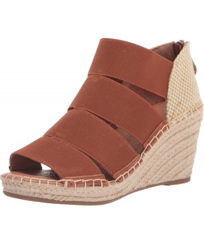 women's Charli Four Elastic Heeled Sandal Cognac $52.63 Sandals