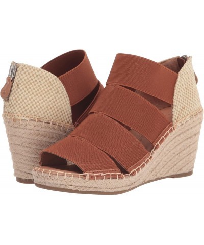 women's Charli Four Elastic Heeled Sandal Cognac $52.63 Sandals