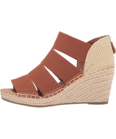 women's Charli Four Elastic Heeled Sandal Cognac $52.63 Sandals